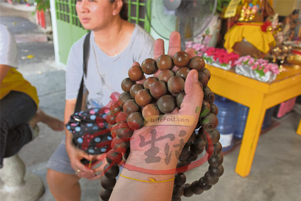 只要善信戴了这串念珠,就能知道当事人的气色与吉凶。