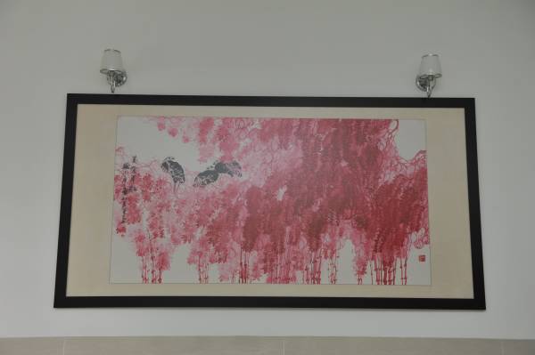 30万名画:这幅名为“万紫千红”的名画,当年高先生花马币10万购得,如今已升值至30万令吉!