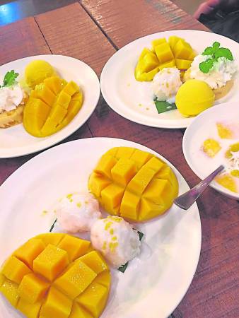 来曼谷必吃Mango Tango 的甜品。