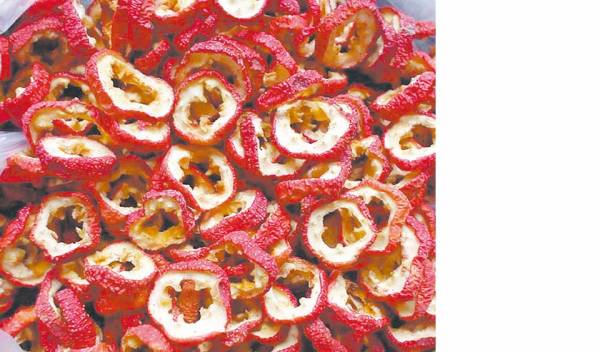 山楂——功效:消食积、散瘀血、驱绦虫。脾胃虚弱者慎服。