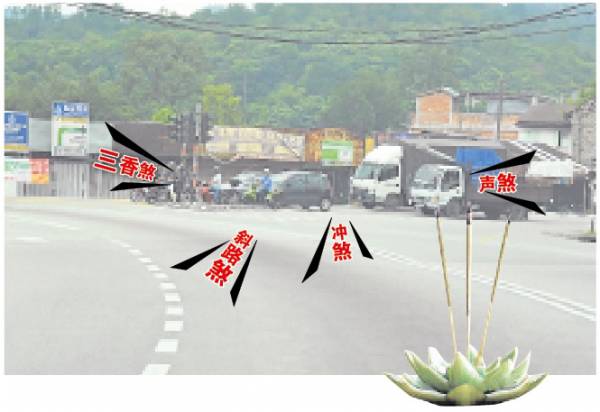 王师父透露,四煞齐聚一地加上当地冤魂不散找替身,司机只能自求多福,小心行驶!