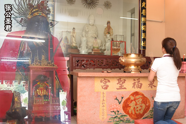 让许多不孕夫妇喜获麟儿的观音娘娘。 林茂圣泉福圣宫 Lot 20000, Taman Kebun Kelapa, 71300 Rembau, Negeri Sembilan.(林茂椰园火车站对面) 电话:012-3697278萧日春