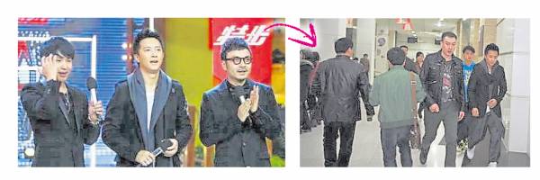 原本在台上很开心地交流,但一放出绯闻事件后,韩庚就拉着团队离开。