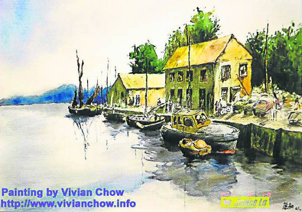周慧敏最爱画风景以让她身心得以保持平静,从她画里也看得出那么一点点祥和之美