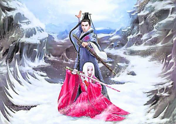 《神雕晓画》里的画出自陈晓的电脑彩绘,细节细腻看似有专业水准可言。