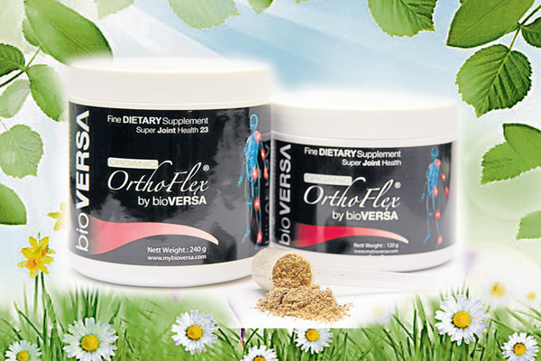 OrthoFlex by bioVERSA是获得国际公认的全天然100%纯正有机蔬果籽止痛消炎剂。