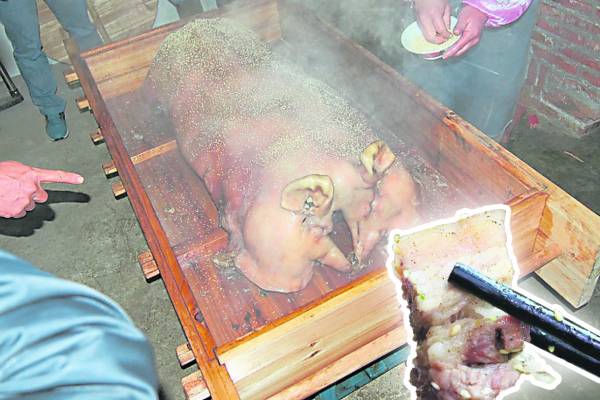 广州佛山的均安镇有一样美食闻名——均安蒸猪，只有在红白喜事宴席上，才有机会吃到这道名菜。