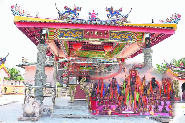 沙白安南关帝庙频频显灵，闻名马新。