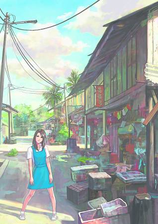 Fei Giap第一张以老建筑物为背景的作品,这个作品令他一炮而红。