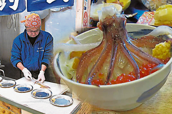 如果你够胆量,下回去北海道一定要尝试这“跳舞饭”,但要小心被墨鱼“锁喉”哦!