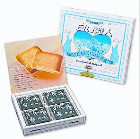 在北海道买手信,肯定少不了白色恋人巧克力饼。