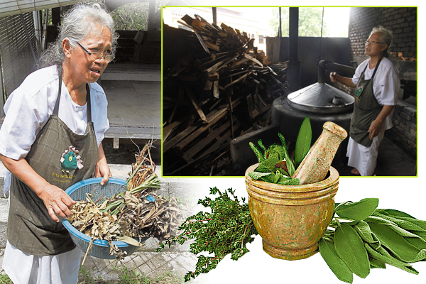 担任桑拿中心草药师多年的宋旺，对于各种草药的功效了如指掌。