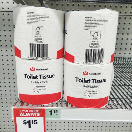 在澳洲，连最便宜的厕纸都是以纸张包装，而且还是以经认证的环保纸浆制成；反观马来西亚，只有最贵的厕纸才有这种规格……