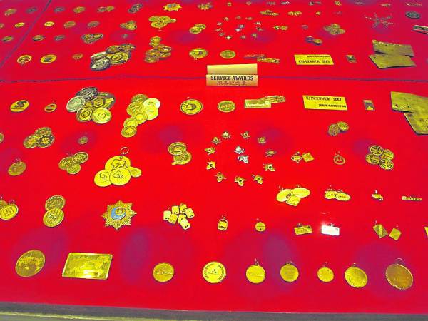 黄金博物馆展示难得一见的精品手工金饰品。
