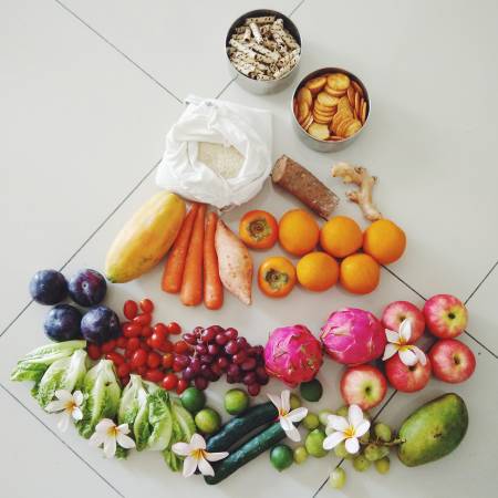 每个礼拜去买菜,真的买了一堆“菜”回来。