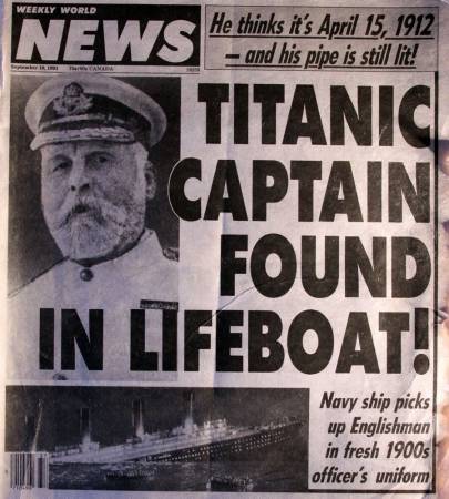 铁达尼号船长在80年后，于冰岛附近的位置被人救起，引起报界争相报导。