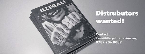 去年3月，奥尔森出版由义工及瘾君子合力制作的《非法！》杂志，扩大市场到英国。