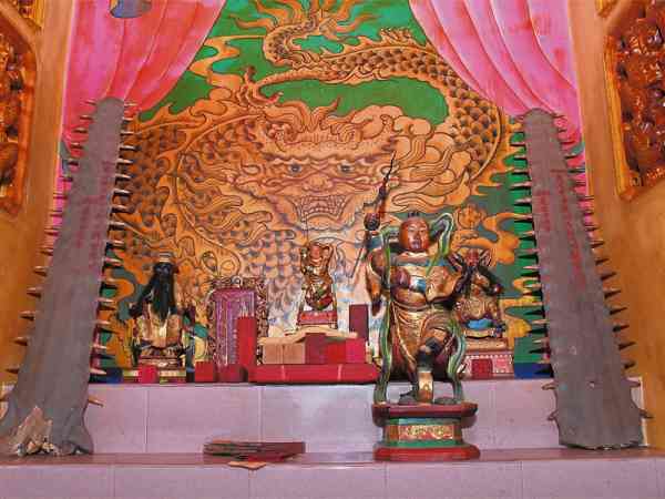 中坛元帅哪吒三太子是福灵宫的主要守护神。