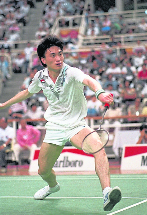 赵剑华曾连续拿下两届奥运会的男单金牌，并在91年世锦赛上勇夺冠军。
