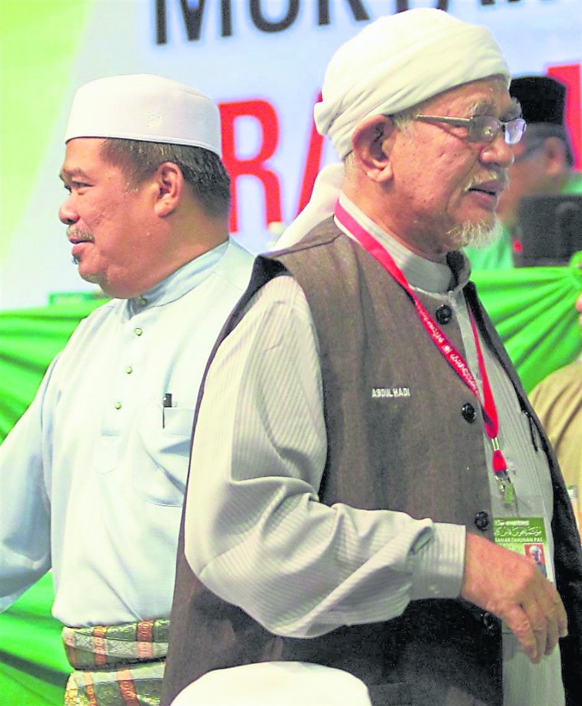 末沙布（左）与哈迪阿旺对政治有着不同理念而分道扬镳。
