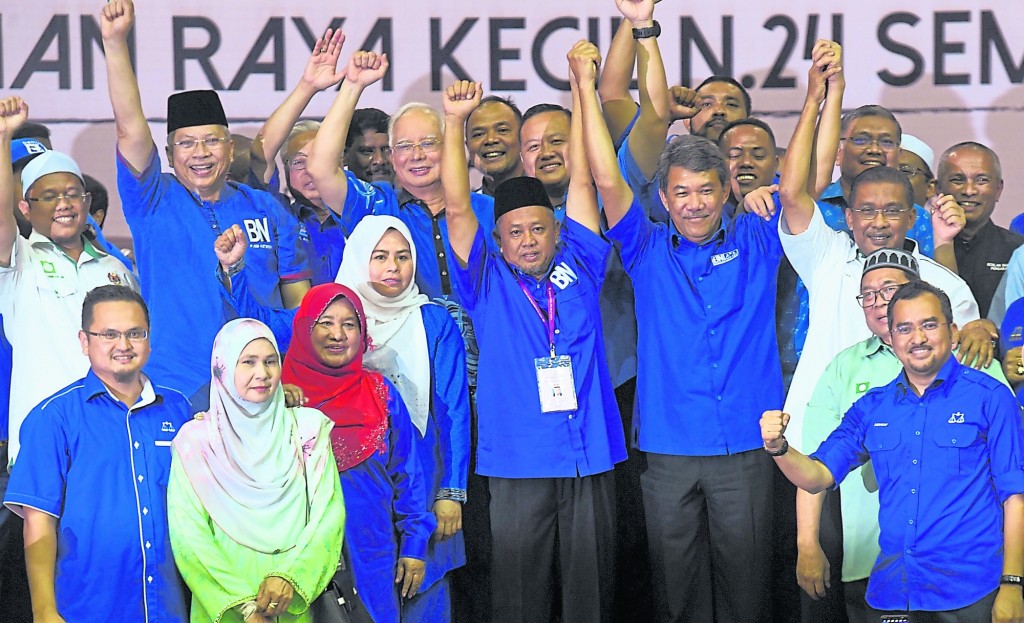 在马来选民支持下，巫统在珍尼补选继续尝胜果。