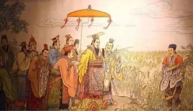 古代在劳动节里,皇帝要亲自出动耕田。