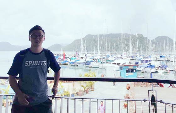 在马来西亚和太太相识,更在浮罗交怡旅游留下美好回忆。