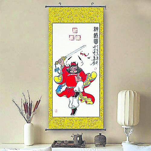 挂朱砂符画可去霉运晦气,也能彰显品位。