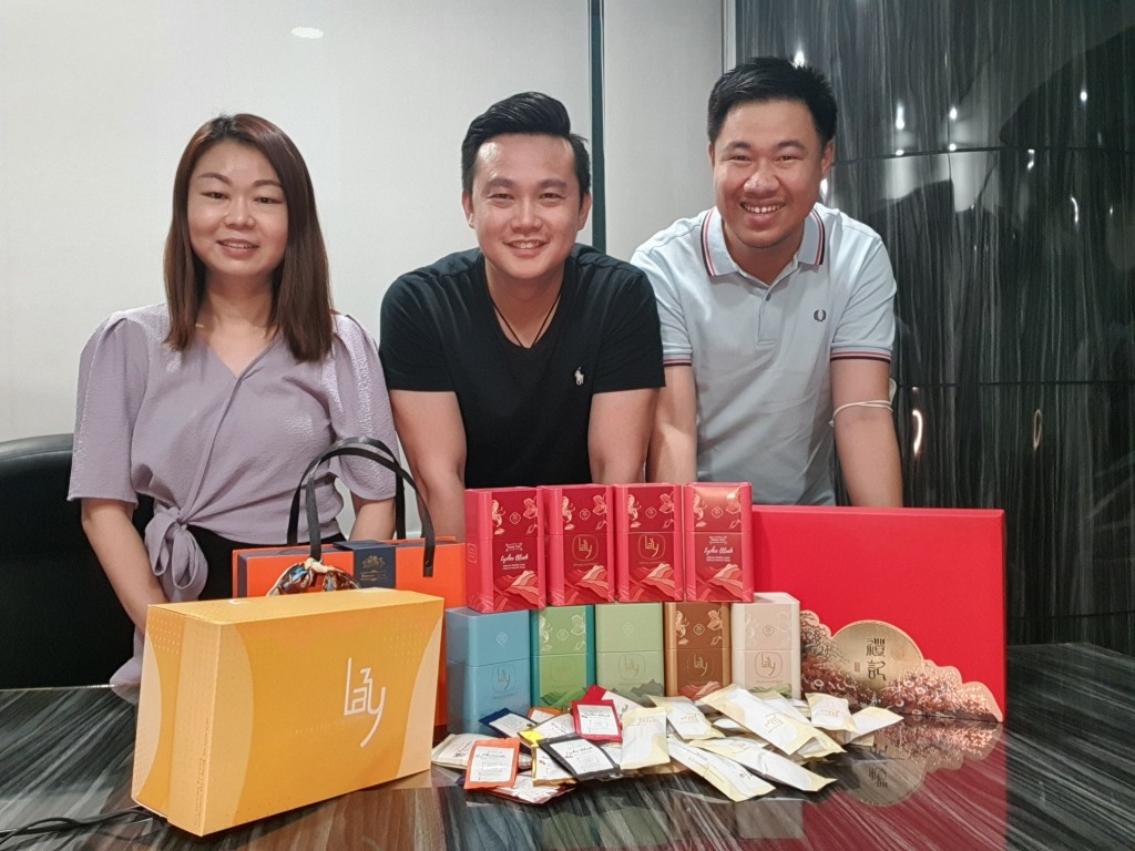 左起：“Lazy 懒人”创办人张诗鸣、廖奕凯和陈锡坡，有幸遇上与自己并肩作战的创业伙伴。