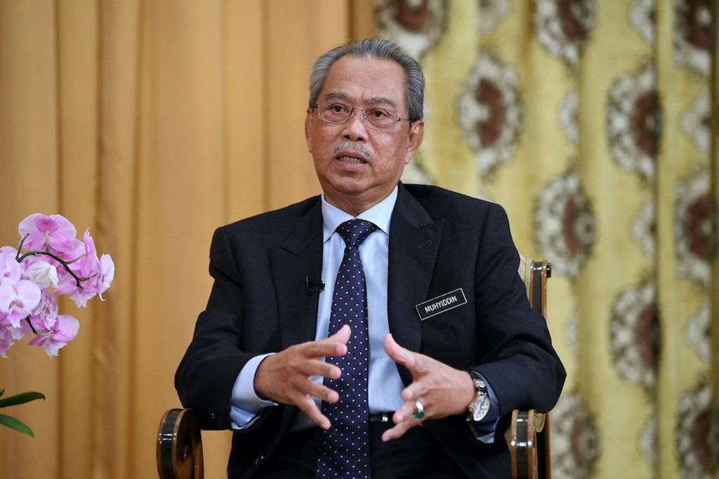 PUTRAJAYA, April 25 -- Prime Minister Tan Sri Muhyiddin Yassin during special interview at his office at Perdana Putra today. --fotoBERNAMA (2020) COPY RIGHTS RESERVED