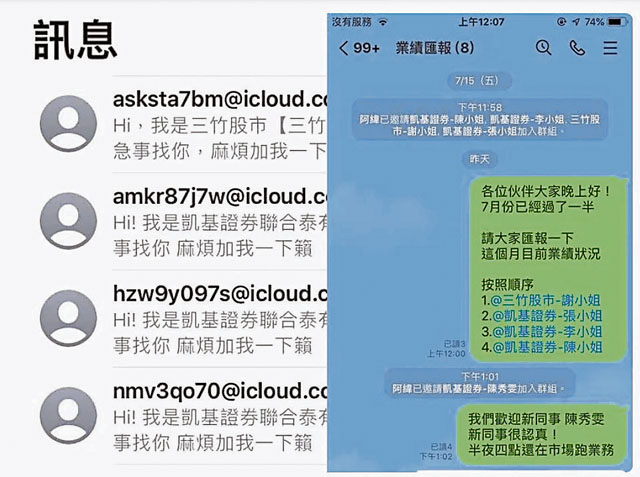 冒充老板,叫大家报告一下业绩。