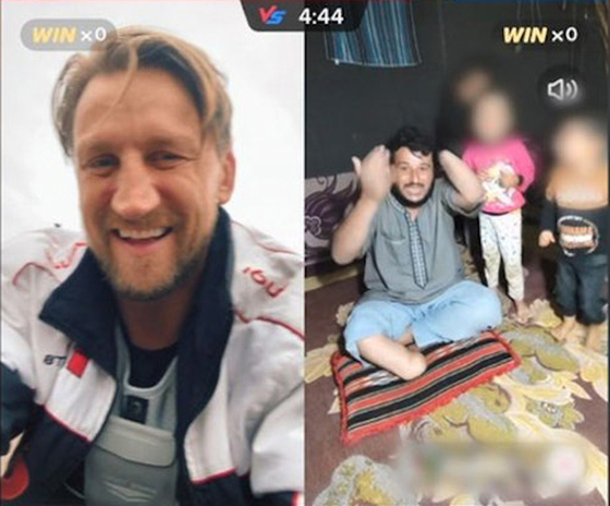 网红、前英式橄榄球选手基思·梅森表示,有5万人观看了他与一个叙利亚家庭的直播。