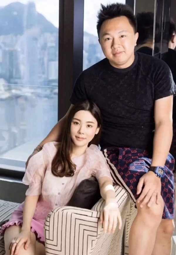 蔡天凤与现任丈夫Chris。