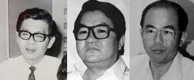 民政党已故前主席敦林敬益(左起)、李三春和马华元老丹斯里李金狮,都曾代表马华入阁,掌管新村事务。