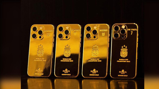 梅西重金特制世足冠军纪念iPhone,分送德保罗等阿根廷队友。