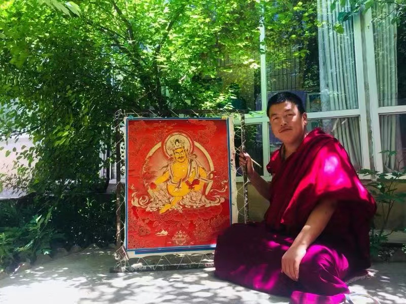 一幅大唐卡,约需3个月时间完成。