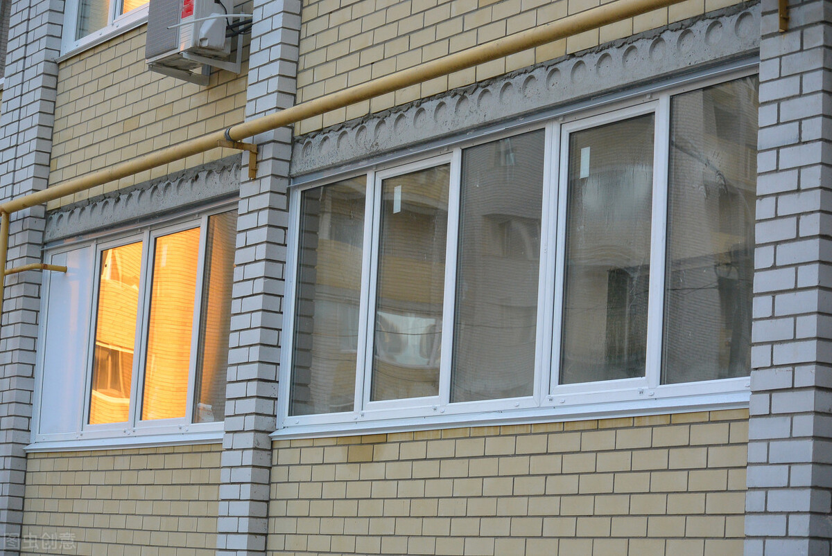 glazing loggia with pvc windows
