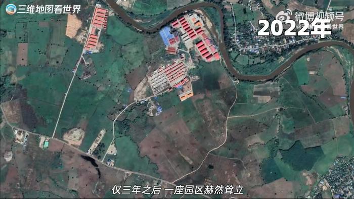 KK园区发展极为迅速,2019年,这里还是一片荒地,但仅3年后,一座园区赫然耸立。而周围10公里除了农田外,仍旧相对荒凉。