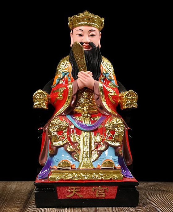 在清明节扫墓祭祖时向天官大帝祈愿求福,可获得庇佑。