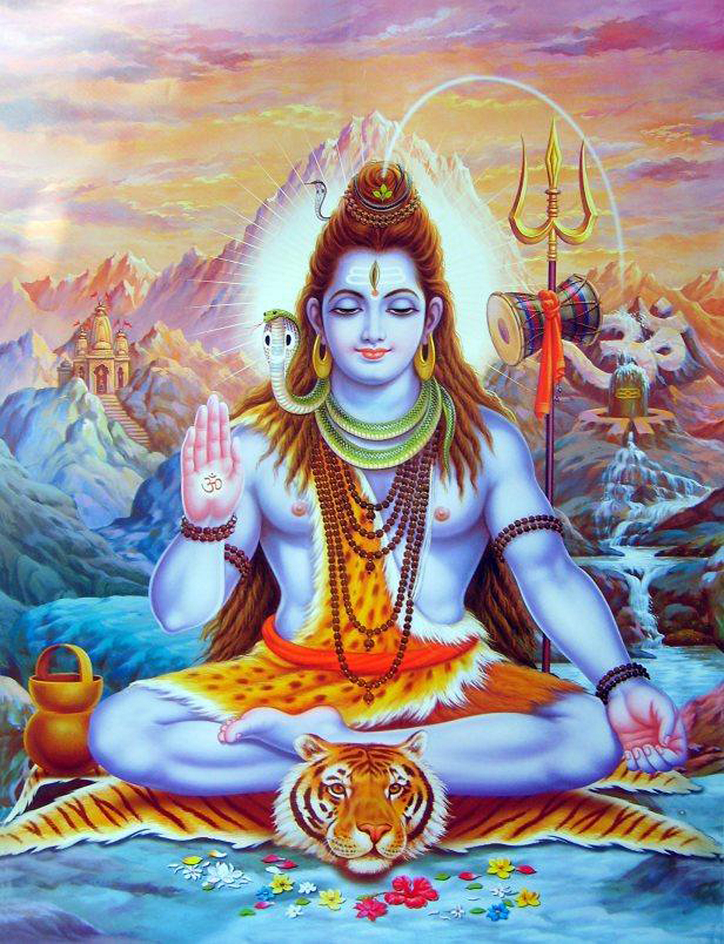 印度教的湿婆派信徒把湿婆奉为宇宙最高的神，而毗湿奴与梵天两位大神都在祂之下。
