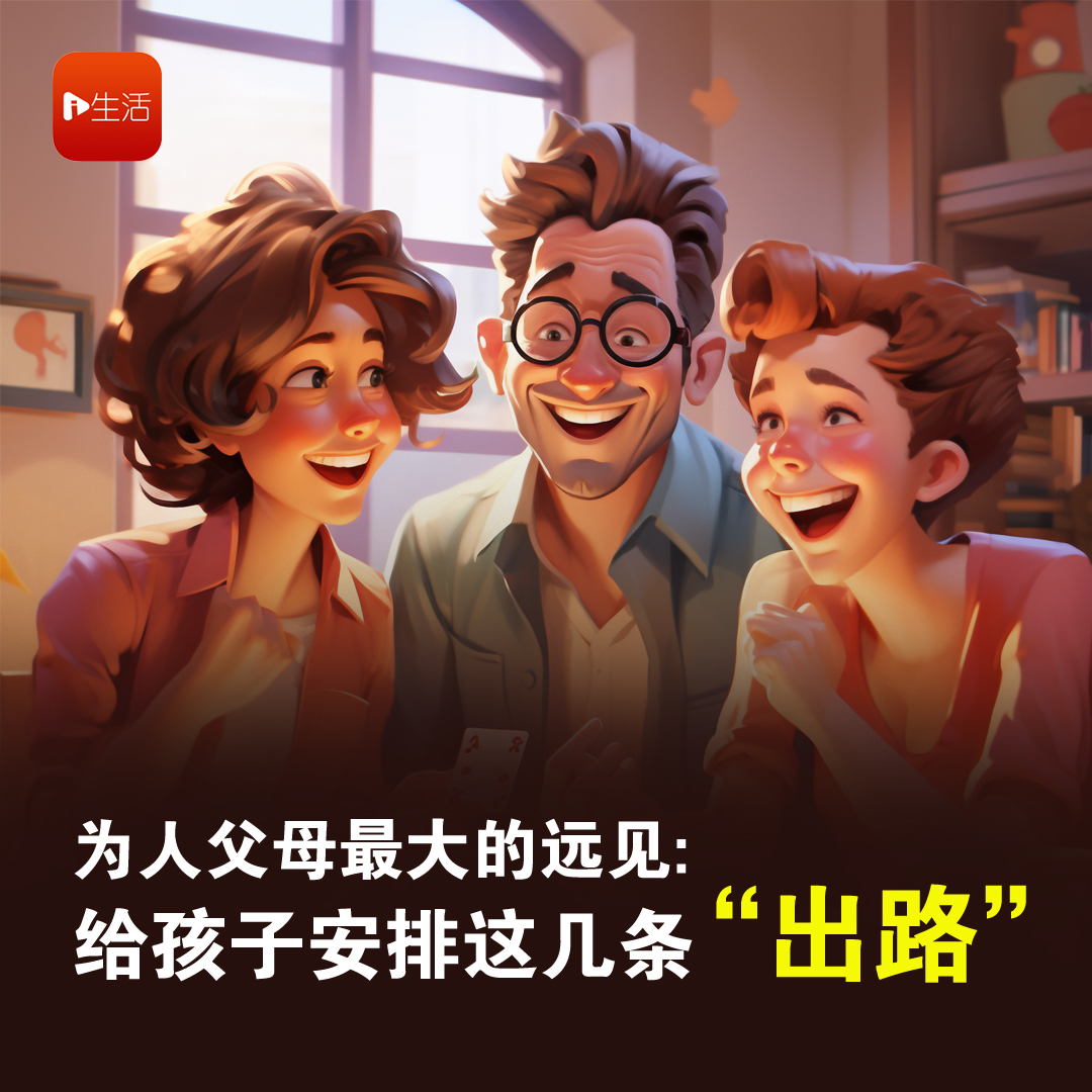 为人父母最大的远见：给孩子安排这几条“出路”