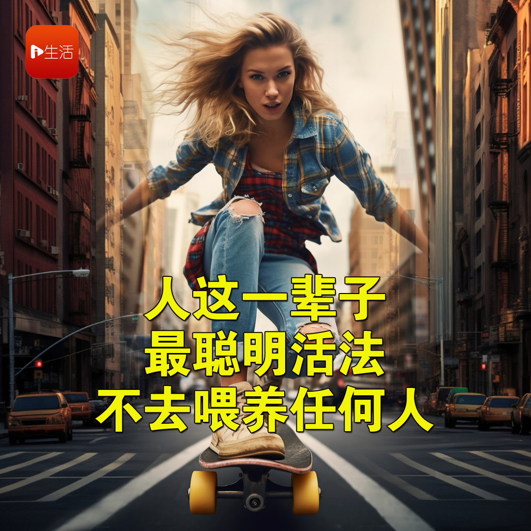 人这一辈子，最聪明活法，不去喂养任何人！