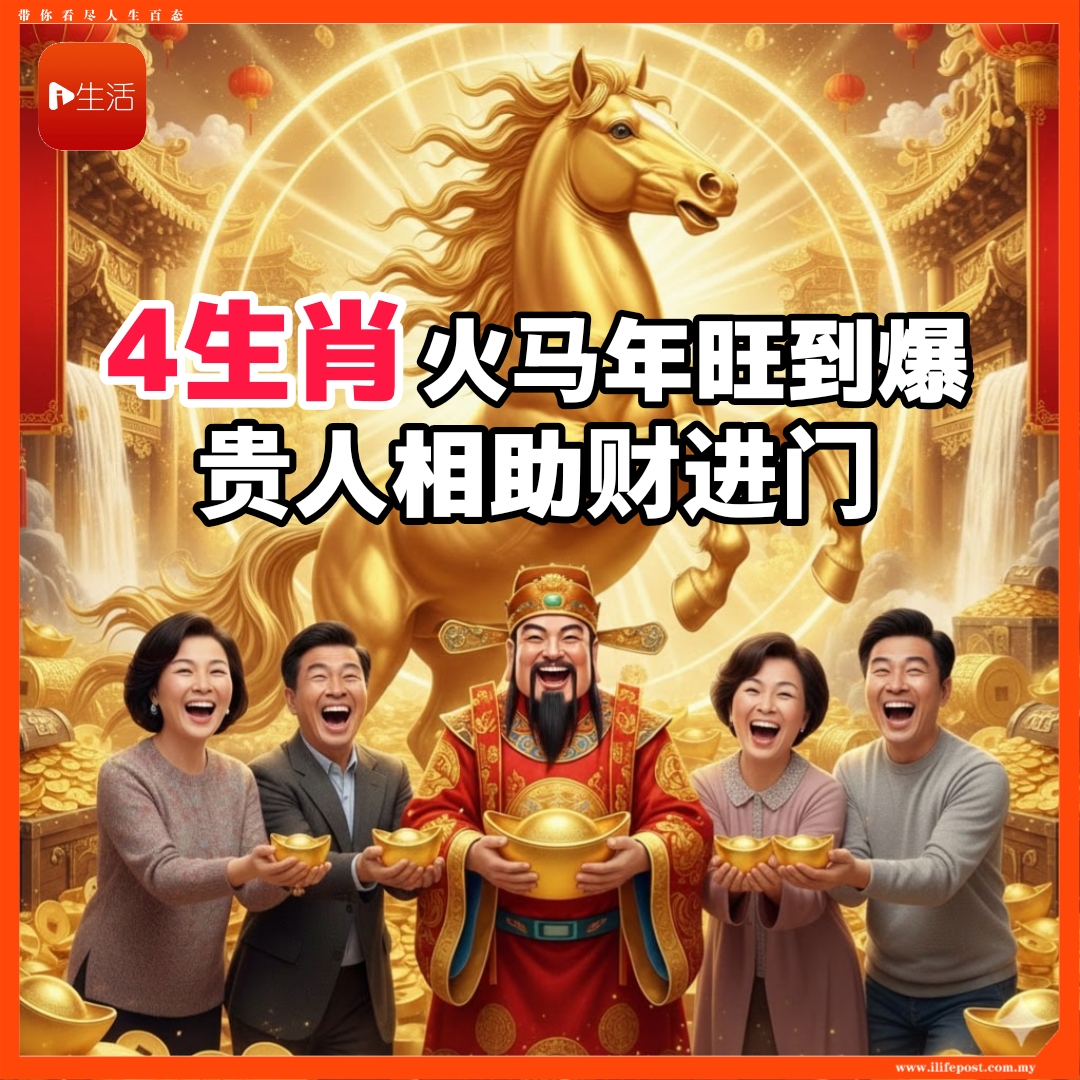 4生肖火马年旺到爆     贵人相助财进门
