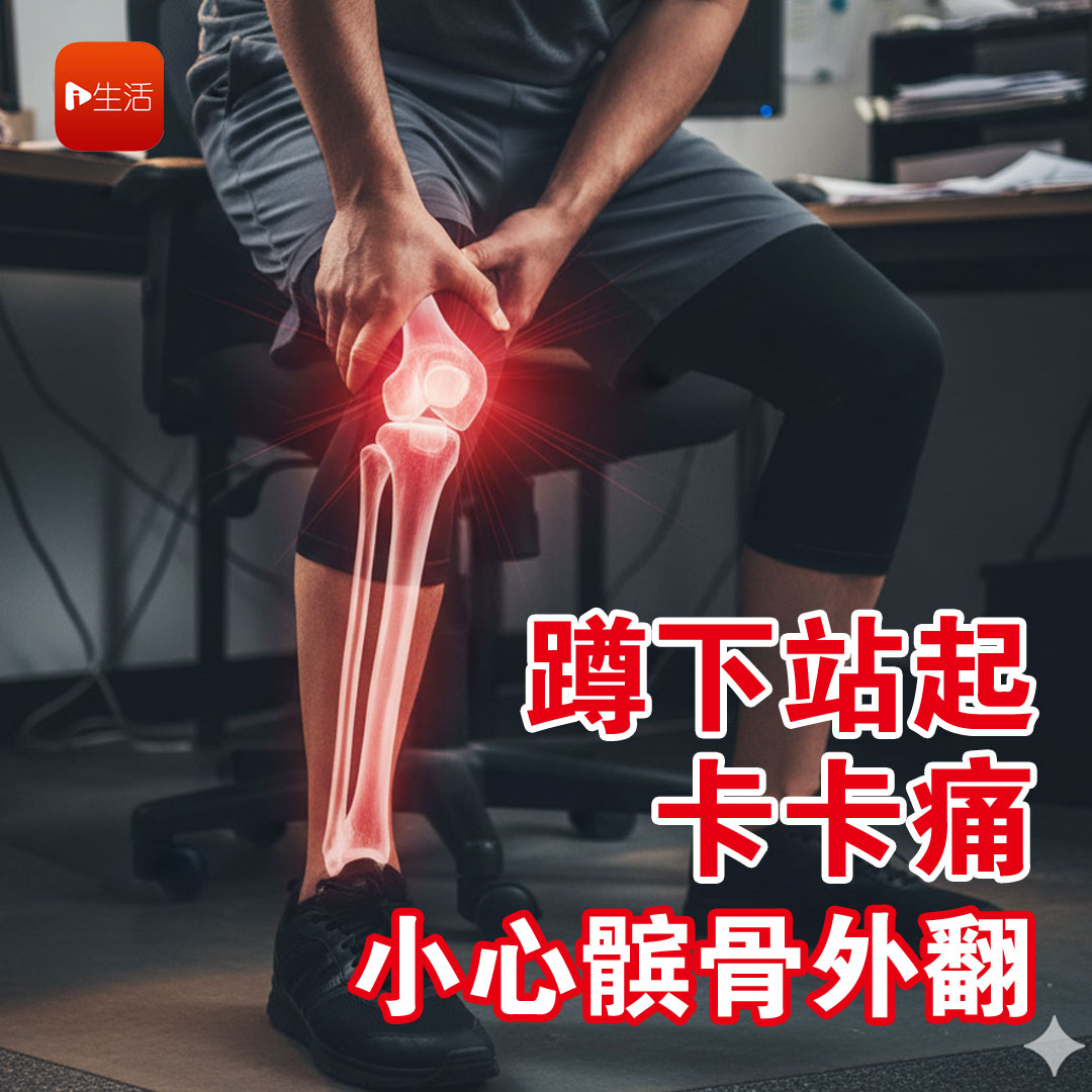 蹲下站起卡卡痛 小心髌骨外翻