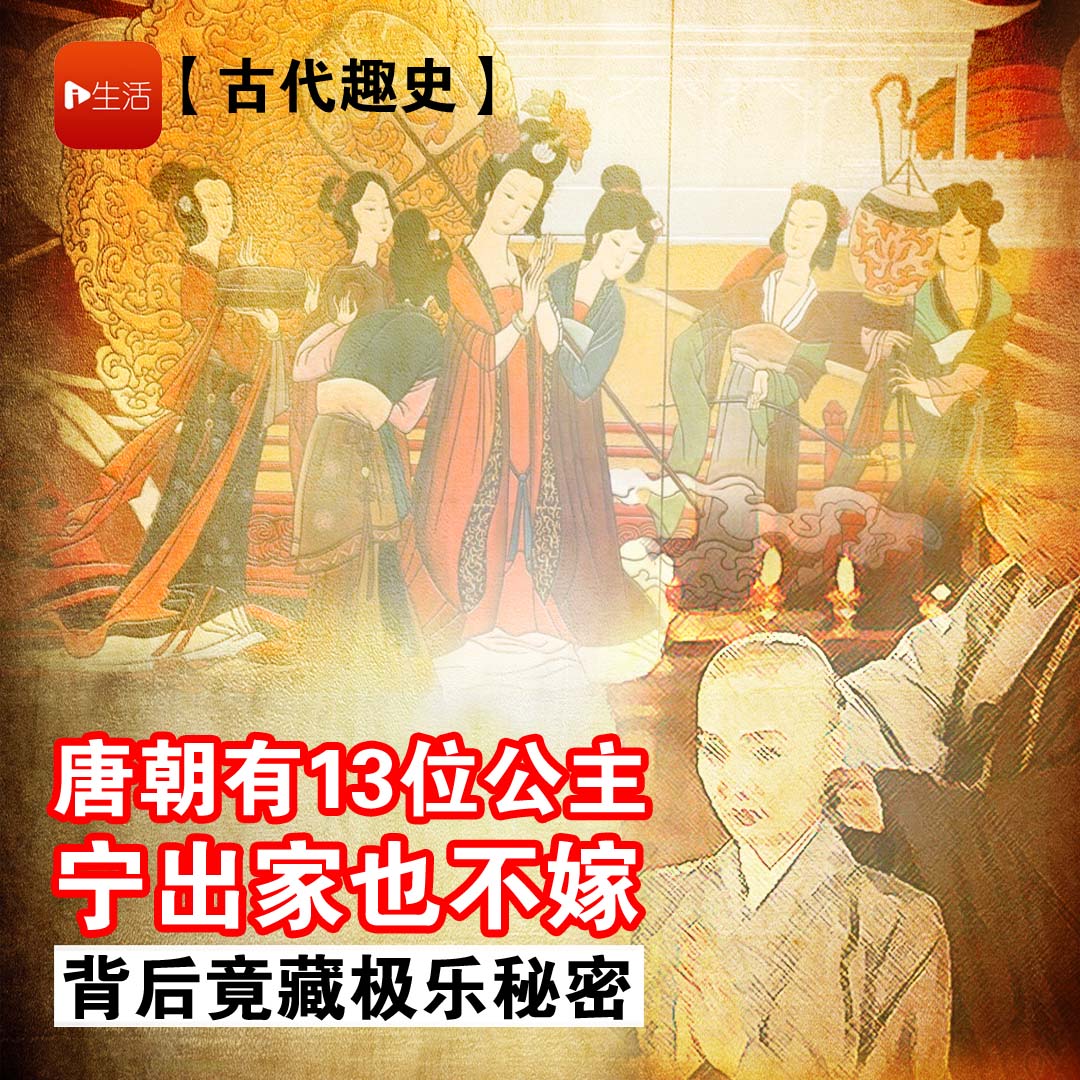 【古代趣史】唐朝中后期  13位公主宁出家也不嫁  背后藏极乐秘密