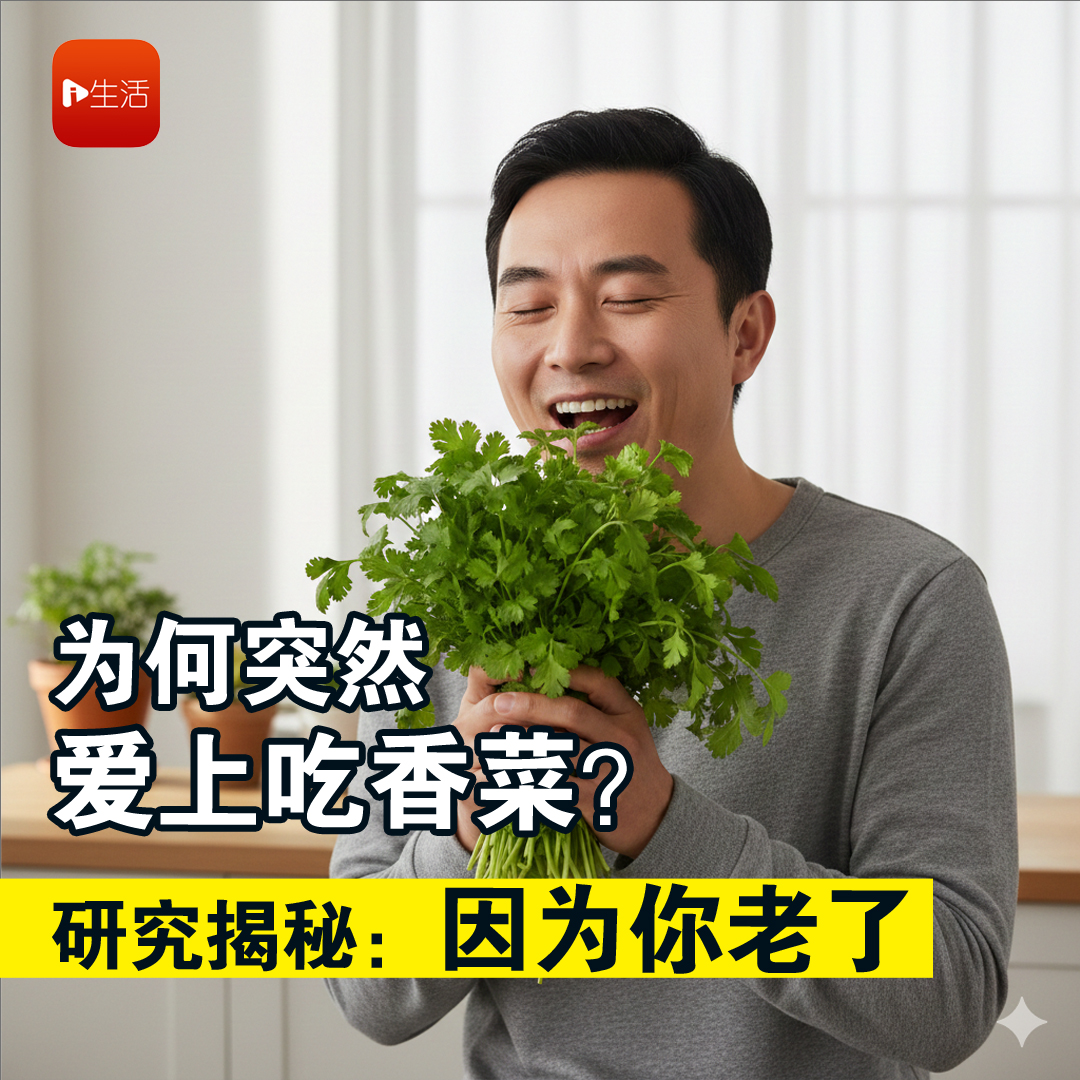 为何突然爱上吃香菜？ 研究揭秘：因为你老了