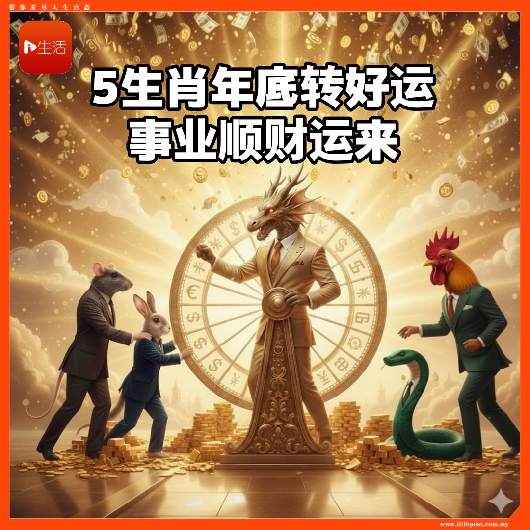 5生肖年底转好运      事业顺财运来