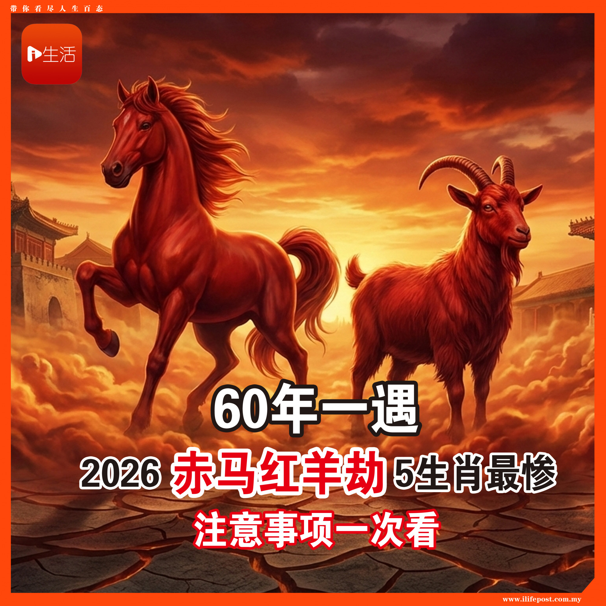 60年一遇！ 2026“赤马红羊劫”5生肖最惨 注意事项一次看