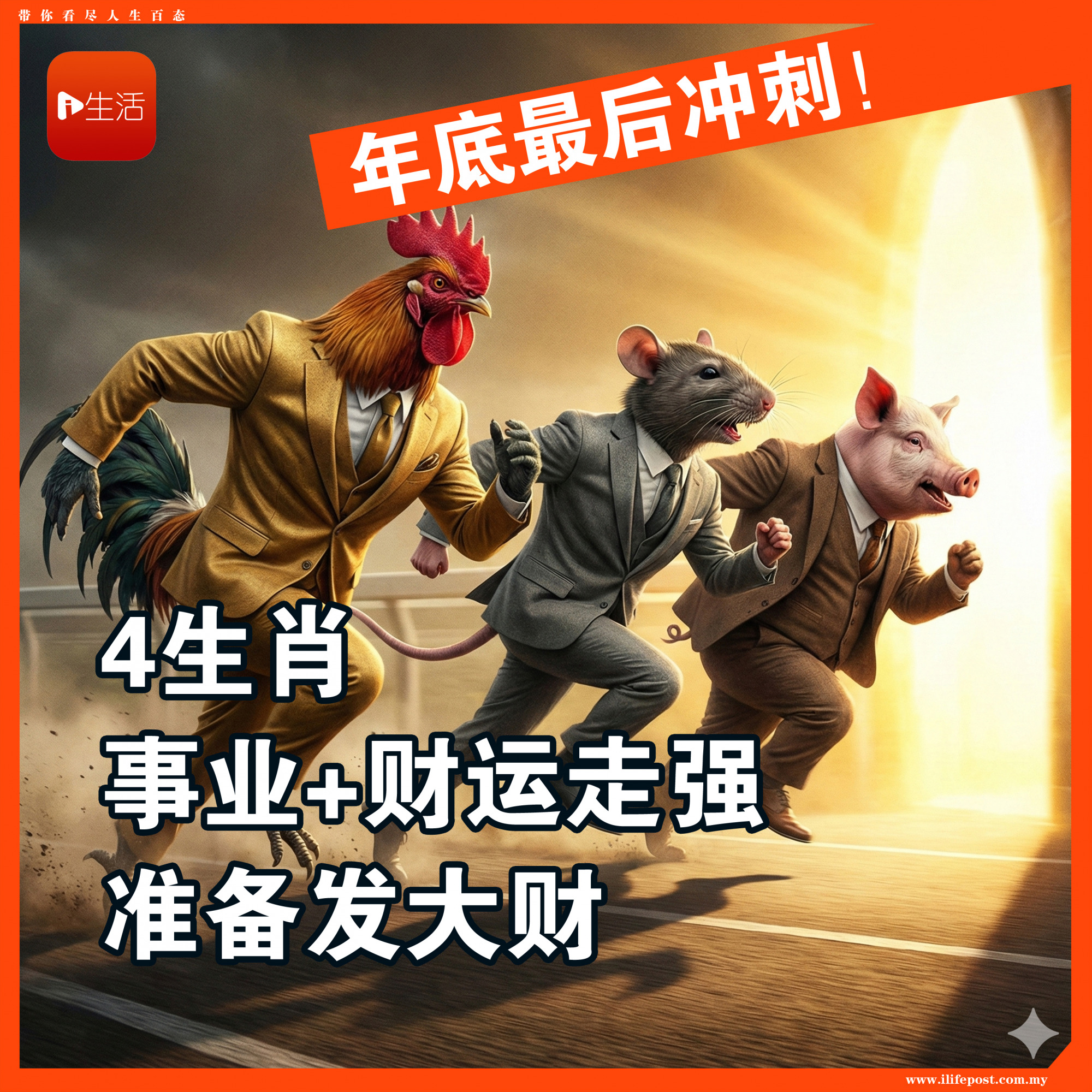 年底最后冲刺！4生肖事业+财运走强 准备发大财