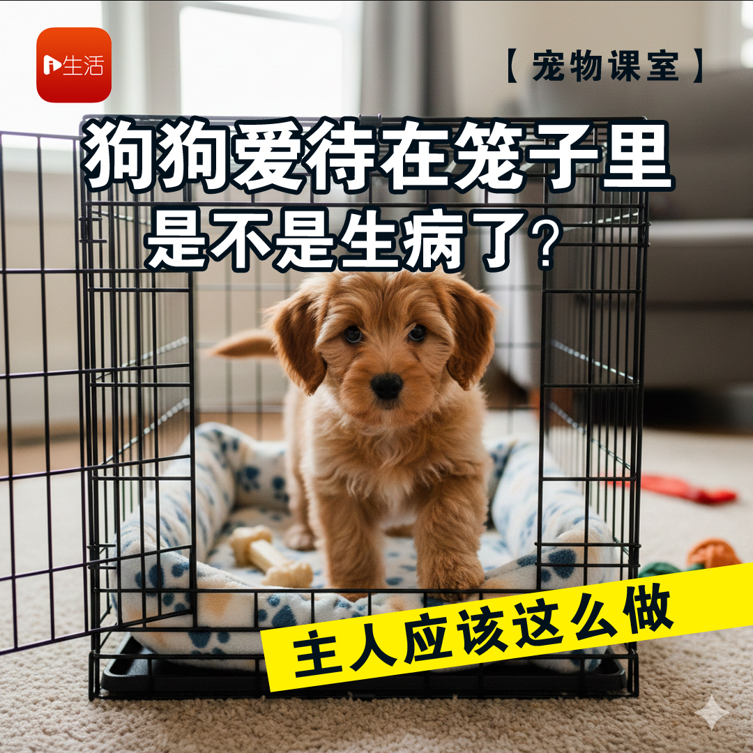 【宠物课室】狗狗爱待在笼子里 是不是生病了？ 主人应该这么做